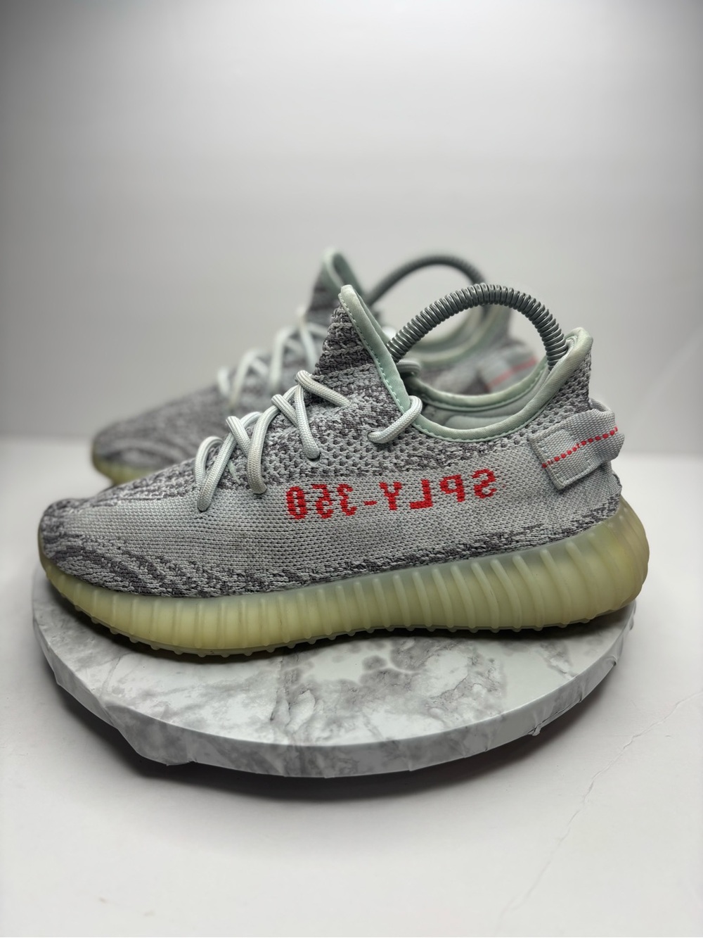 Size 7 women/ 6 Men   - adidas Yeezy Boost 350 V2 Low Blue Tint